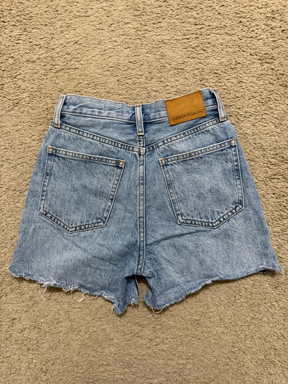 Aritzia Denim Forum The Yoko Mid-Thigh Denim jean Shorts